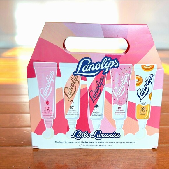 Lanolips 101 Limited Special Edition-Little Luxuries 5 Mini Lip Balm NEW Box Set - Picture 4 of 5